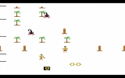 Riddle of the Sphinx retro Atari 2600 video game featuring puzzle adventure gameplay, ancient Egypt exploration, treasure hunting and classic Atari action - gameplay