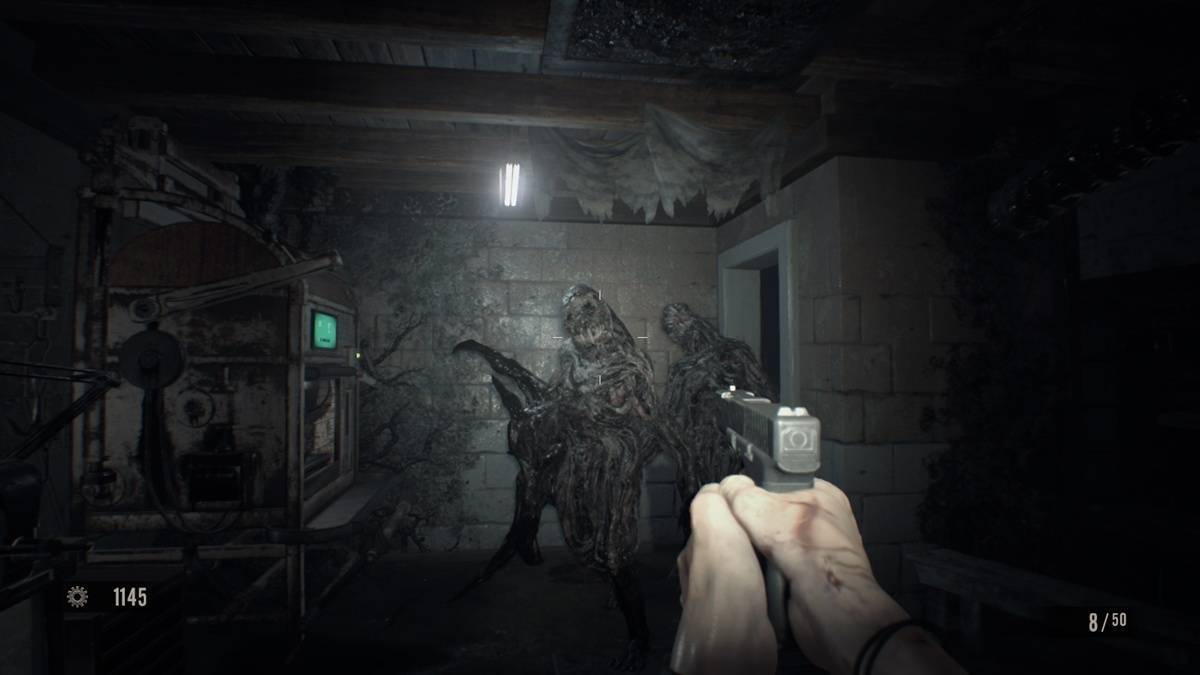 Resident Evil 7 Biohazard PlayStation Hits edition for the PlayStation 4 featuring first person survival horror gameplay with atmospheric exploration puzzle solving intense combat and a story driven experience set in the Baker family estate gameplay