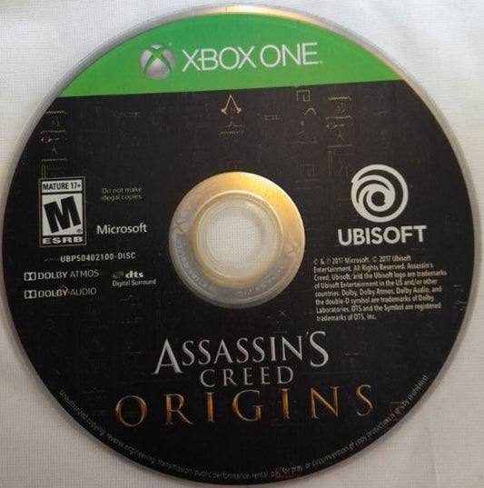 Assassin’s Creed: Origins for Xbox One with ancient Egyptian open-world adventure theme disc