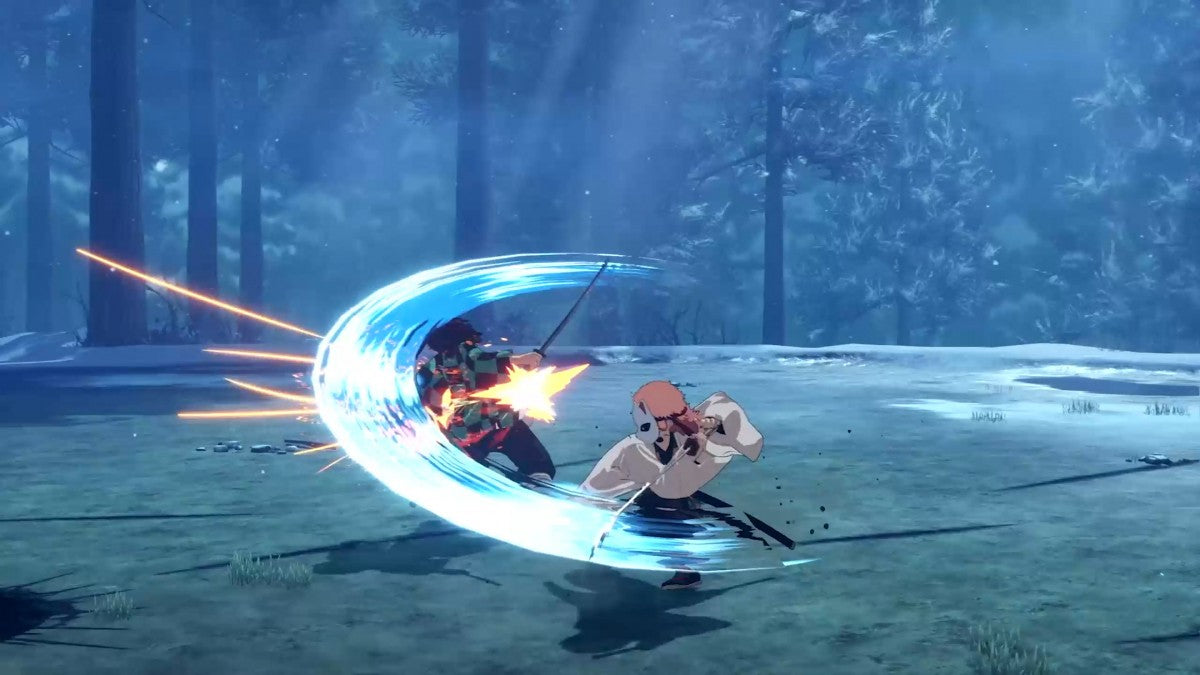 Demon Slayer The Hinokami Chronicles PlayStation 4 PS4 for anime fighting action video game fans featuring Tanjiro Kamado Nezuko Kamado Zenitsu Inosuke sword combat special attacks story mode versus battles dramatic anime visuals and fast paced Demon Slayer gameplay collectible gaming appeal gameplay