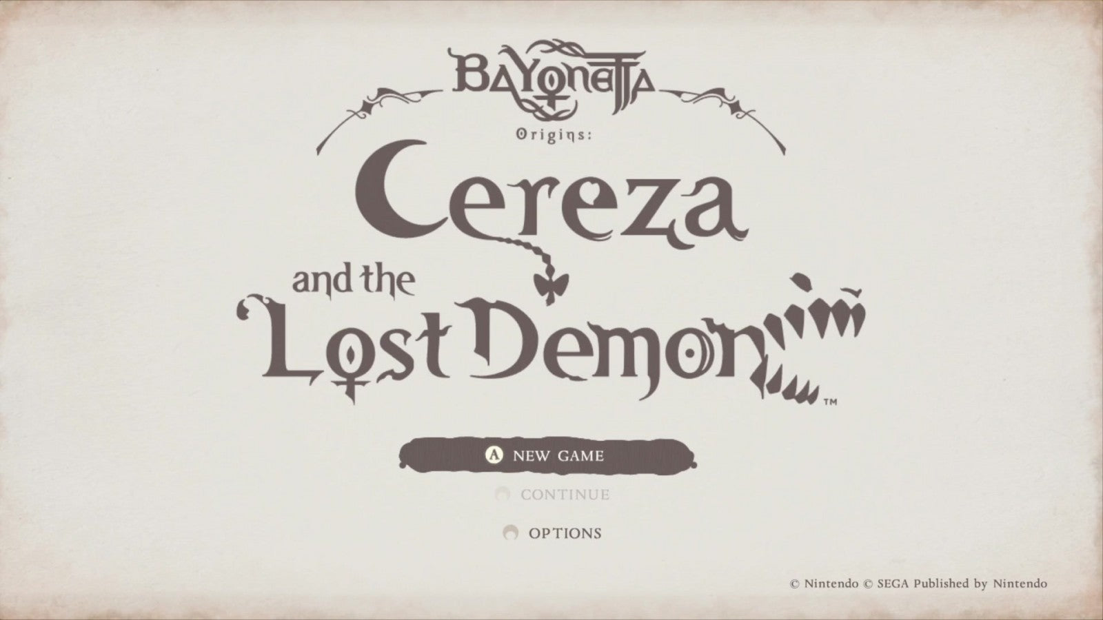 Bayonetta Origins Cereza and the Lost Demon Nintendo Switch action-adventure prequel puzzle-platforming fairy-tale art style Cereza demon companion Cheshire magical forest storybook aesthetic title screen