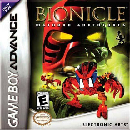 Bionicle Matoran Adventures cover art for Game Boy Advance GBA video game