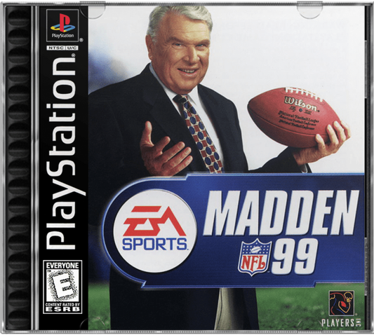Madden NFL 99 cover art for PlayStation 1 (PS1) video game