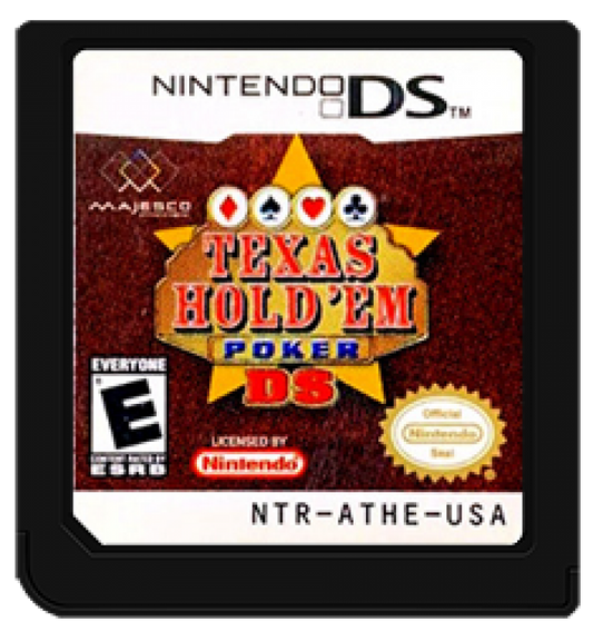 Texas Hold Em Poker cartridge for Nintendo DS (DS) casino card video game