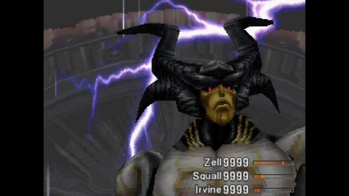 Final Fantasy VIII Greatest Hits PlayStation game featuring classic turn-based JRPG combat, cinematic storytelling, and a beloved fantasy adventure from the Final Fantasy series gameplay screenshot
