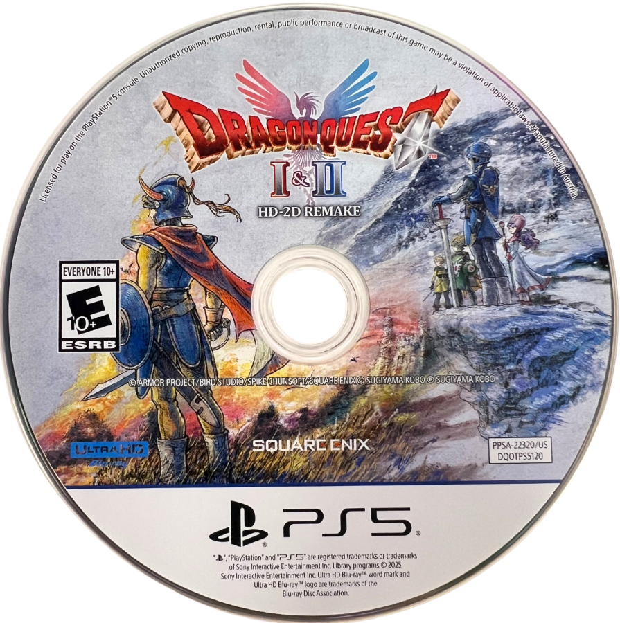 Dragon Quest I & II HD-2D Remake – PlayStation 5 (PS5) disc for RPG video game 