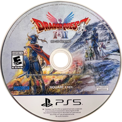 Dragon Quest I & II HD-2D Remake – PlayStation 5 (PS5) disc for RPG video game 