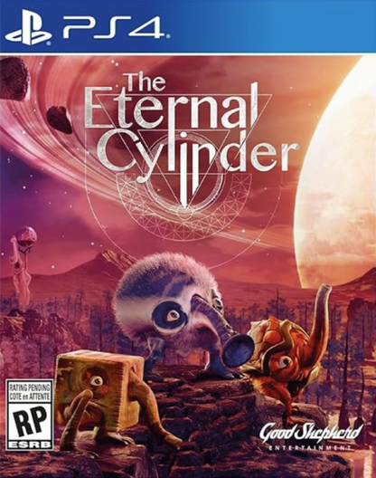 The Eternal Cylinder – PlayStation 4 (PS4) video game cover image, survival adventure.