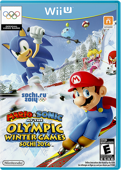 Mario & Sonic at the Sochi 2014 Olympic Games cover art for Nintendo Wii U (WiiU) video game