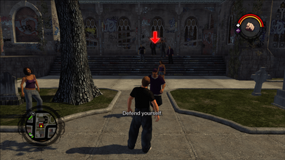 Saints Row for Xbox 360 open world action adventure video game featuring urban crime sandbox gameplay character customization gang warfare and explosive third person action experience gameplay 