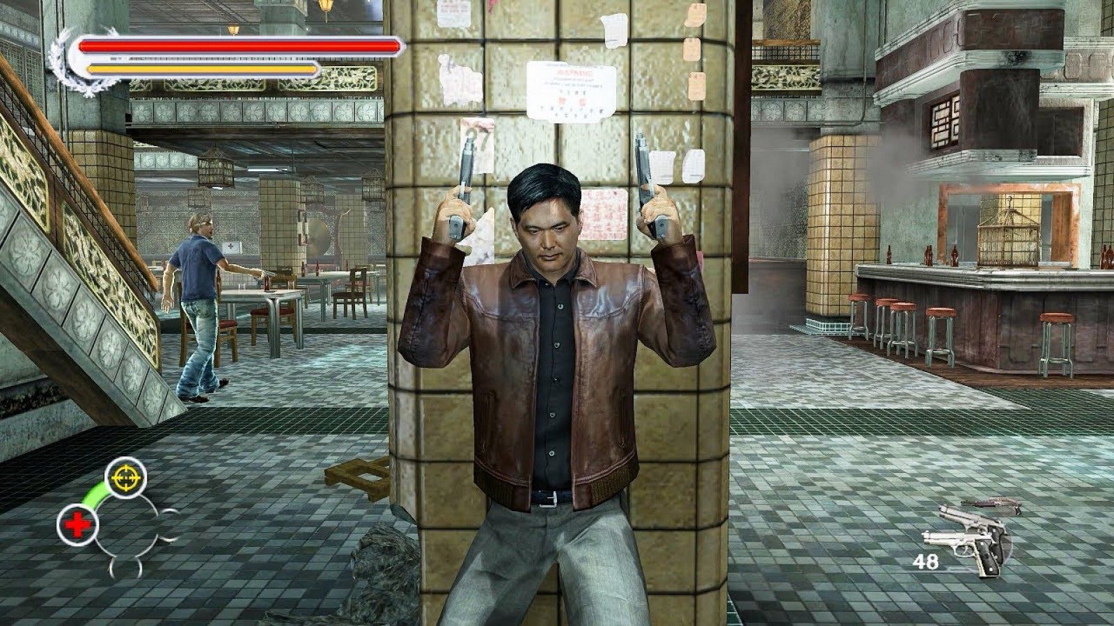 Stranglehold Collector’s Edition Xbox 360 game featuring cinematic third-person shooter action inspired by John Woo’s Hard Boiled starring Inspector Tequila slow motion gunplay destructible environments bonus content and collectible packaging gameplay