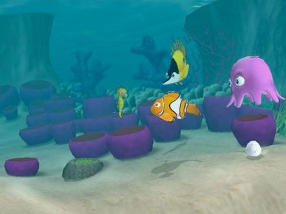Disney Pixar Finding Nemo [Greatest Hits] gameplay for PlayStation 2 (PS2) family-friendly adventure platformer video game based on the animated film