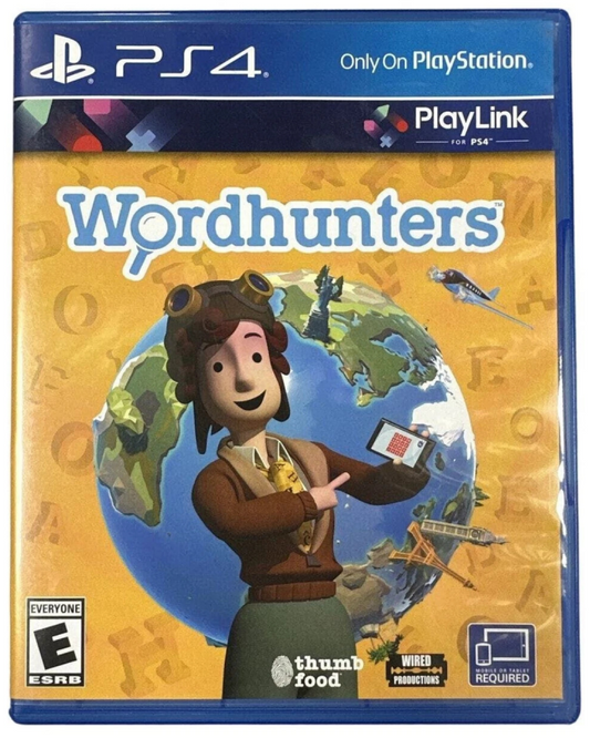 Wordhunters cover art for PlayStation 4 (PS4) puzzle video game. 