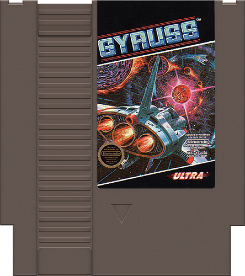 Gyruss cartridge for Nintendo Entertainment System (NES) retro video game