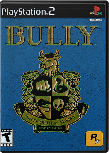 Bully for PlayStation 2 with open-world school life and adventure gameplay theme cover art
