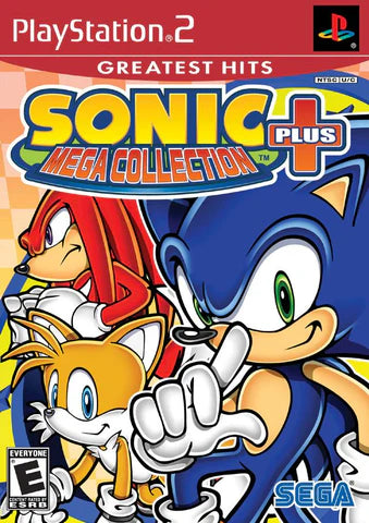 Sonic Mega Collection Plus [Greatest Hits] cover art for PlayStation 2 (PS2) video game