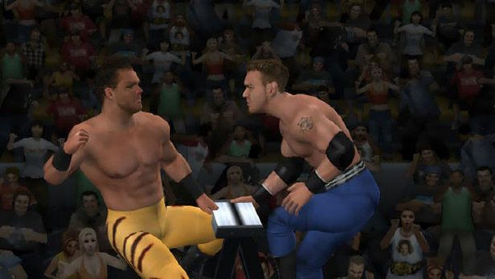 WWE SmackDown vs. Raw 2006 – PlayStation 2 (PS2) video game gameplay, pro wrestling.