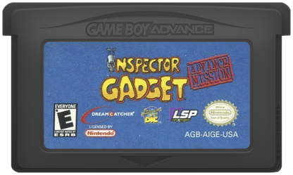 Inspector Gadget Game Boy Advance GBA for action platforming video game fans featuring Inspector Gadget gadgets and abilities side scrolling gameplay cartoon inspired environments enemy encounters puzzle solving challenging stages and classic portable Nintendo gameplay collectible gaming appeal game cartridge