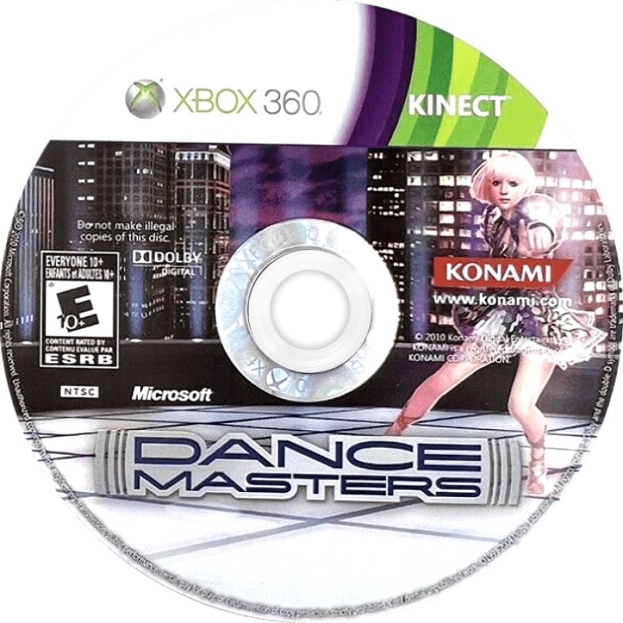 Dance Masters disc for Xbox 360 (X360) music rhythm dance video game