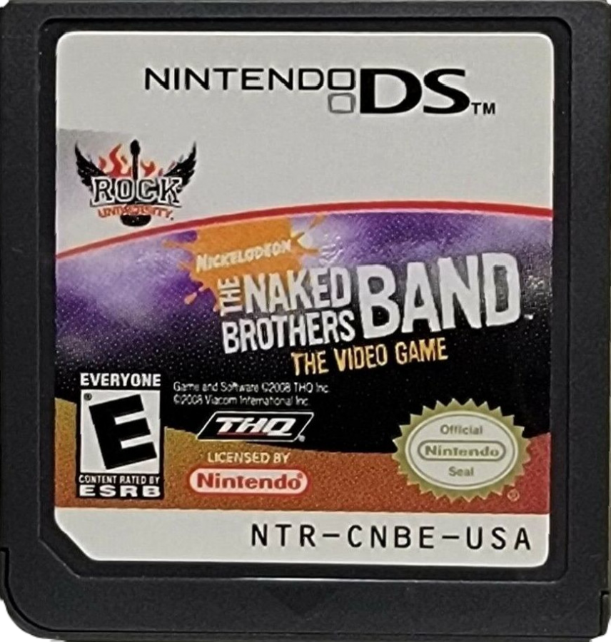 The Naked Bros Band cartridge for Nintendo DS (DS) music rhythm video game