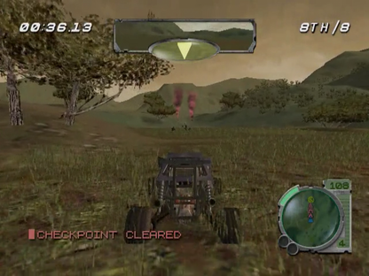 Smuggler's Run: Warzones gameplay for Nintendo GameCube (GC) off-road racing action video game