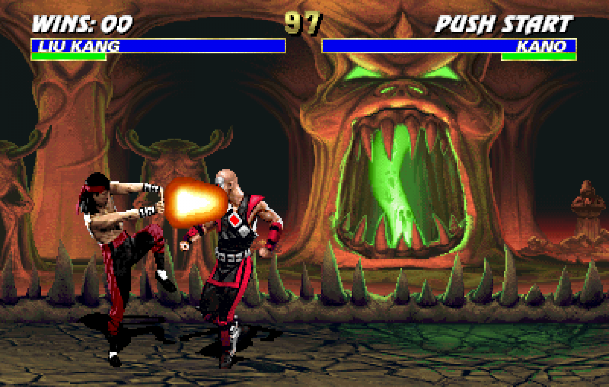 Mortal Kombat 3 Super Nintendo Entertainment System SNES video game, fighting action, arcade-style combat, classic Mortal Kombat franchise title gameplay