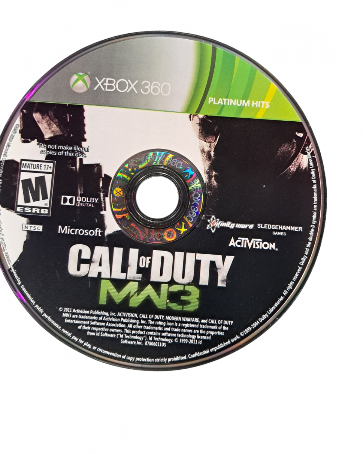 Call of Duty Modern Warfare Trilogy for Xbox 360 shooter game compilation featuring Modern Warfare Modern Warfare 2 and Modern Warfare 3 with campaign missions multiplayer modes and military combat gameplay disc