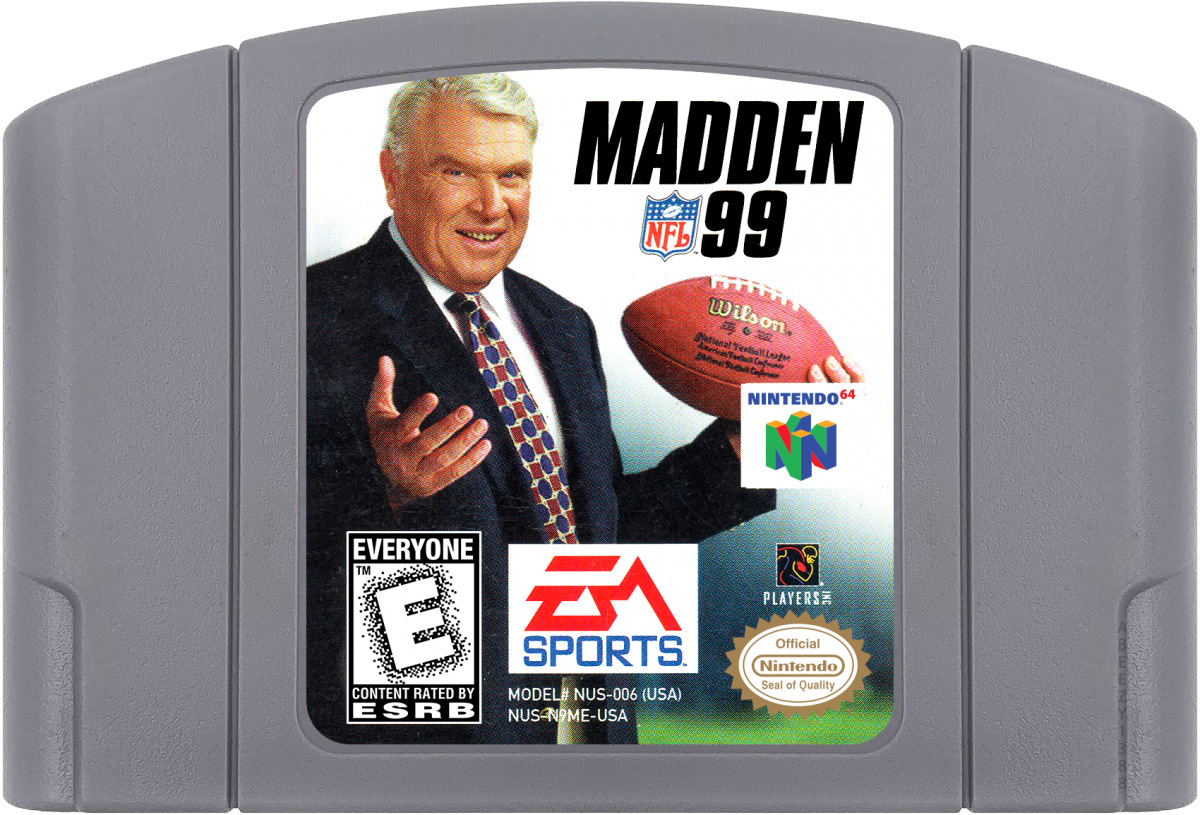 Madden NFL 99 Cartridge for Nintendo 64 N64 video game