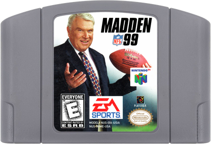 Madden NFL 99 Cartridge for Nintendo 64 N64 video game