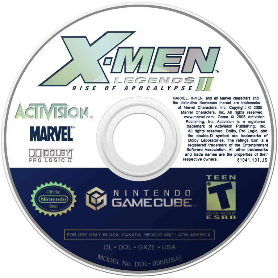 X Men Legends II Rise of Apocalypse for Nintendo GameCube action role playing game featuring cooperative superhero combat iconic Marvel characters team based gameplay and comic inspired storyline disc