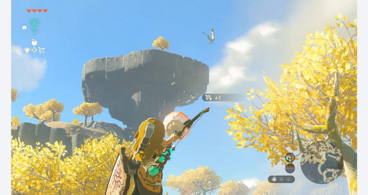 The Legend of Zelda Tears of the Kingdom gameplay image for Nintendo Switch NS video game