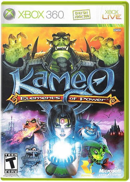 Kameo: Elements of Power cover art for Xbox 360 (X360) action-adventure fantasy video game