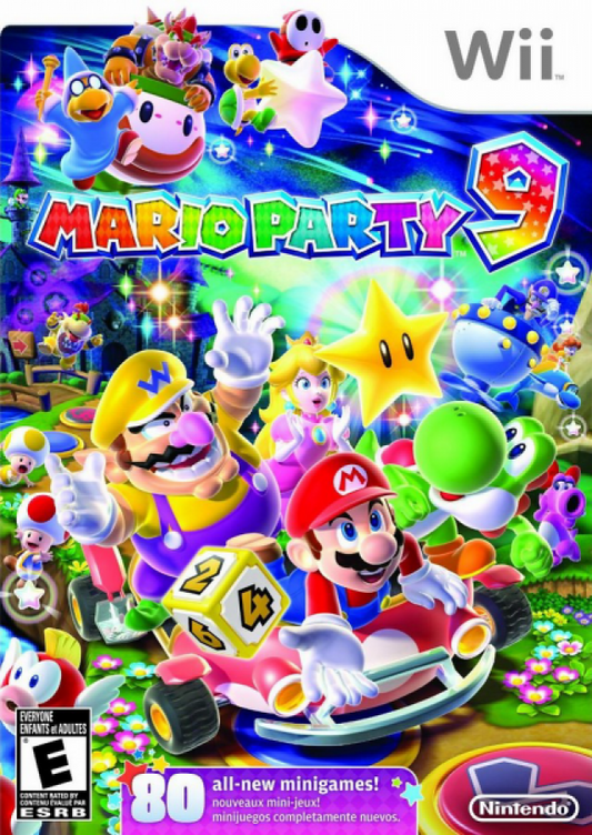 Mario Party 9 cover art for Nintendo Wii (Wii) video game