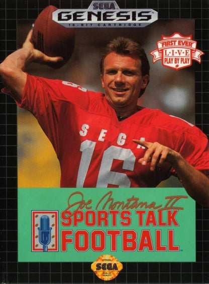 Joe Montana II Sports Talk Football cover art for Sega Genesis (GEN) video game