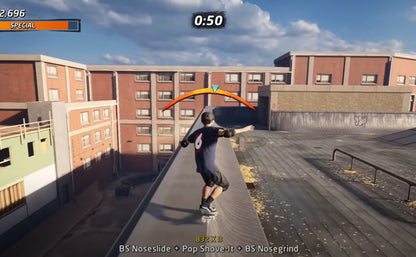 Tony Hawk: Ride gameplay for Nintendo Wii (Wii) featuring motion‑controlled skateboarding with the Ride board peripheral, tricks, and arcade‑style challenges.
