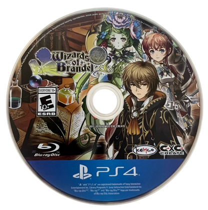 Wizards of Brandel Limited Run #401 for PlayStation 4, disc for a fantasy role-playing video game with turn-based battles, dungeon exploration, party-based combat, and classic JRPG gameplay