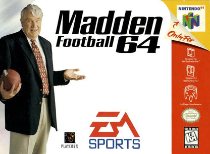 Madden NFL Football 64 cover art for Nintendo 64 N64 video game