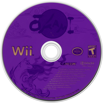 Okami – Nintendo Wii (Wii) action-adventure fantasy role-playing video game disc
