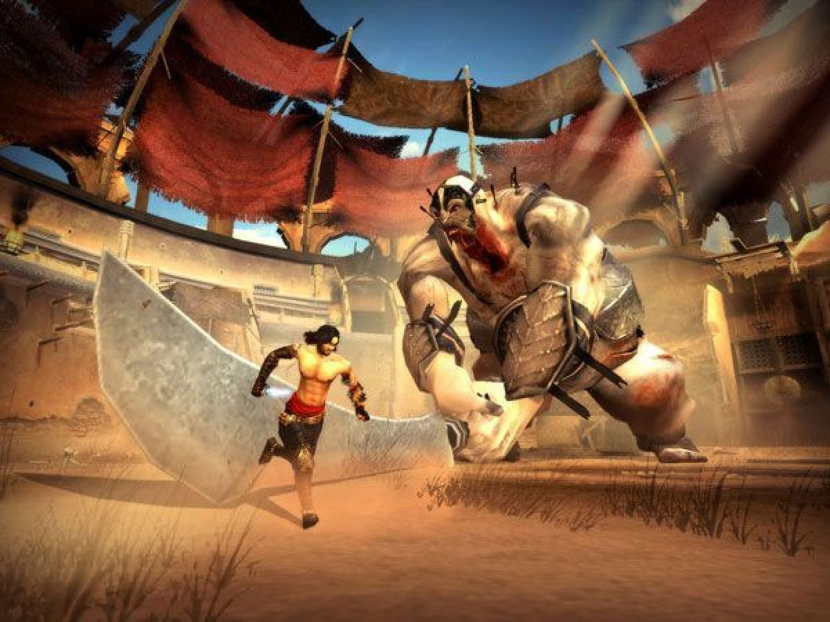 Prince of Persia The Two Thrones PS2 Sony PlayStation 2 action adventure platformer Ubisoft parkour wall running acrobatic combat dagger of time stealth gameplay dark prince dual personality story driven gameplay retro gaming PlayStation 2 software video game title gameplay