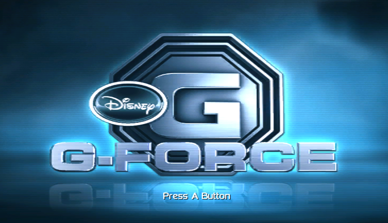 Disney’s G‑Force title screen for Nintendo Wii action‑platform adventure starring a high‑tech team of elite guinea pigs on a secret mission, featuring fast‑paced combat, gadgets, and puzzle‑driven exploration.