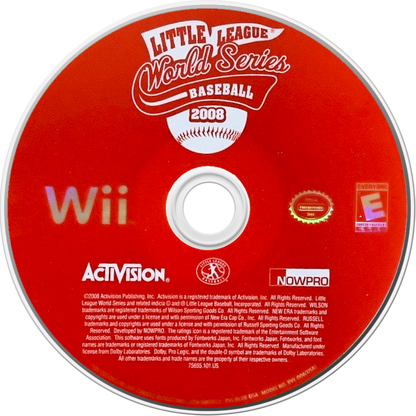 Little League World Series 2008 – Nintendo Wii (Wii) baseball sports video game disc
