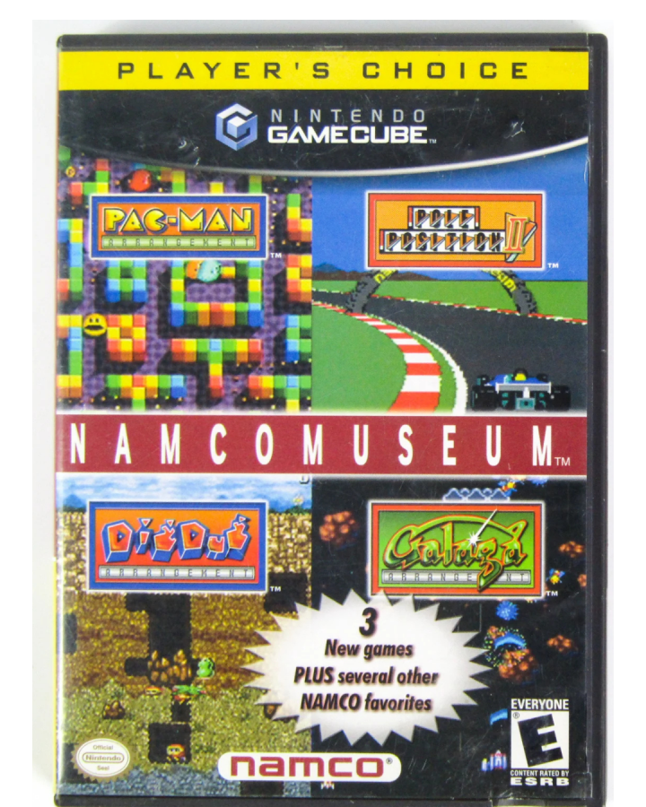 Namco Museum (Player's Choice) – GameCube (GC) Front Cover Art HD image