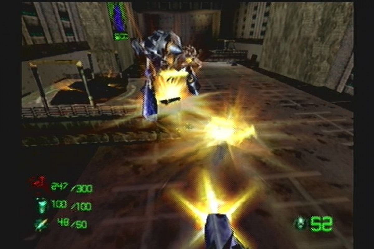 Slave Zero Sega Dreamcast retro video game third person shooter gameplay