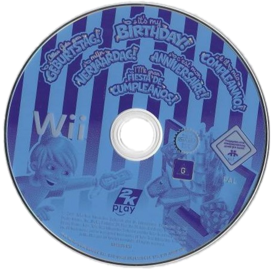 Birthday Party Bash disc art for Nintendo Wii (Wii) video game