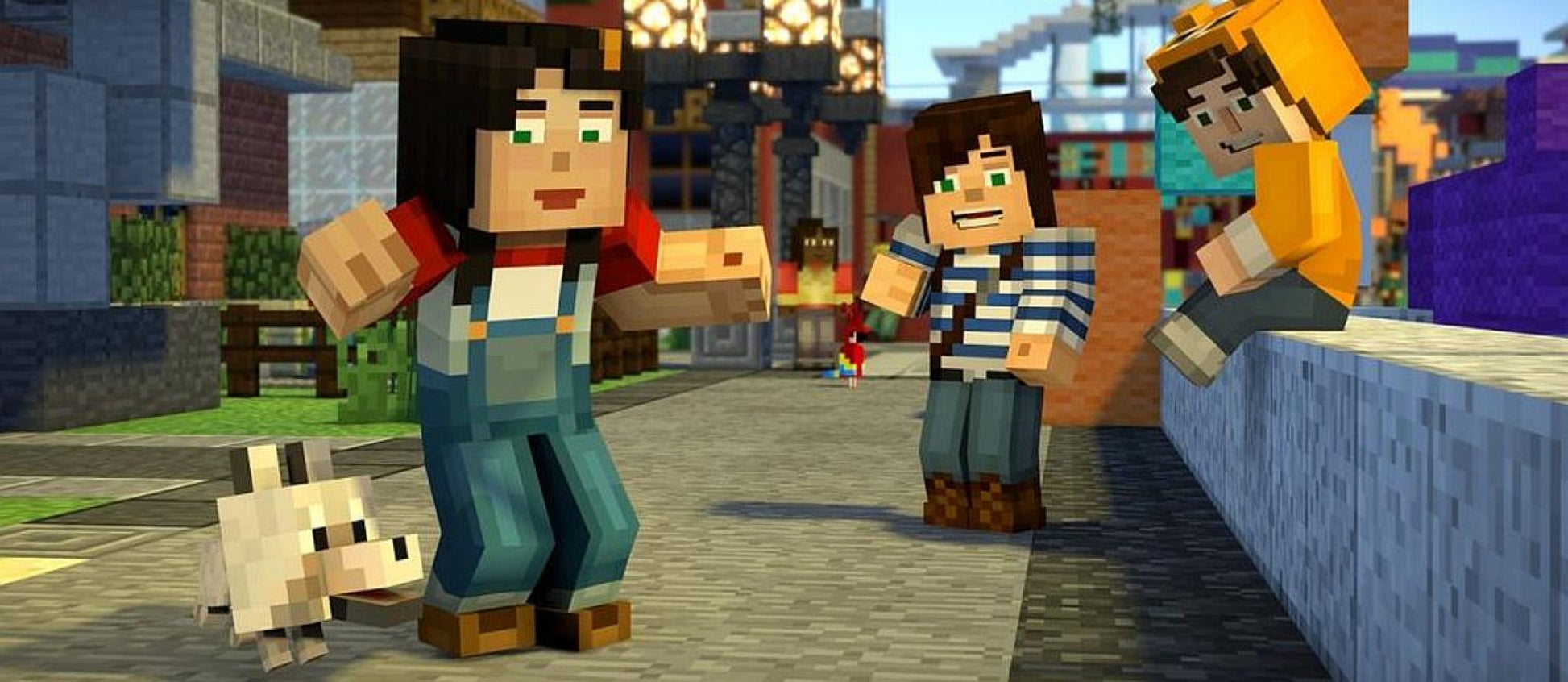 Minecraft Story Mode: Complete Adventure gameplay for Nintendo Switch adventure video game. 