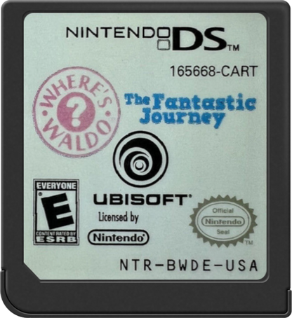 Where's Waldo The Fantastic Journey Nintendo DS for puzzle adventure video game fans featuring hidden object gameplay colorful storybook environments touch screen controls brain teasing challenges family friendly fun observation skills classic Where's Waldo characters collectible gaming appeal game cartridge 