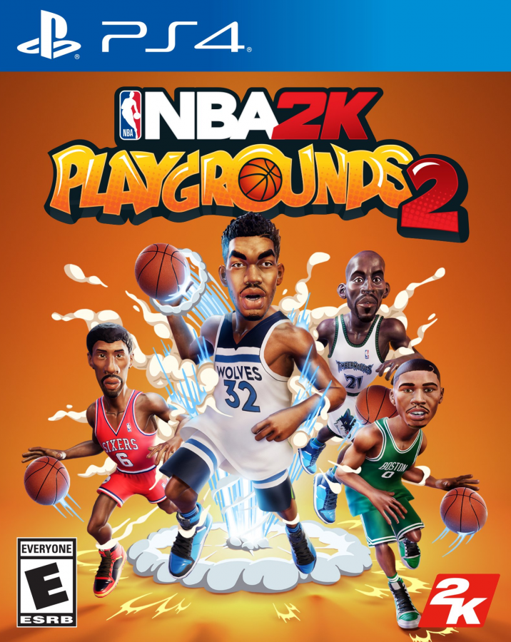 NBA 2K Playgrounds 2 – PlayStation 4 (PS4) video game cover art, arcade-style basketball sports game