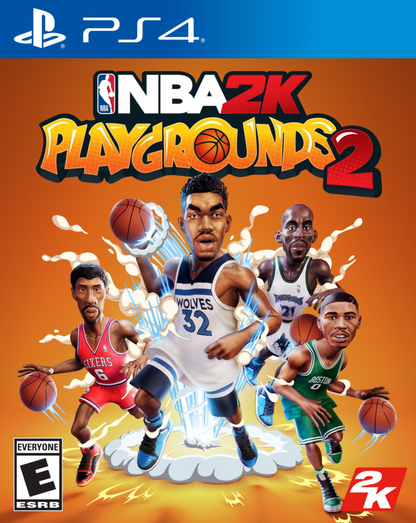 NBA 2K Playgrounds 2 – PlayStation 4 (PS4) video game cover art, arcade-style basketball sports game