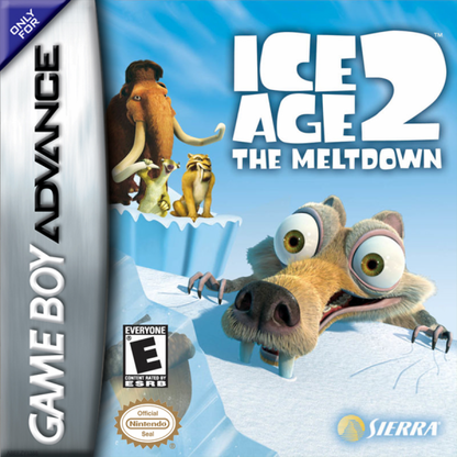 Ice Age 2: The Meltdown cover art for Game Boy Advance (GBA) video game
