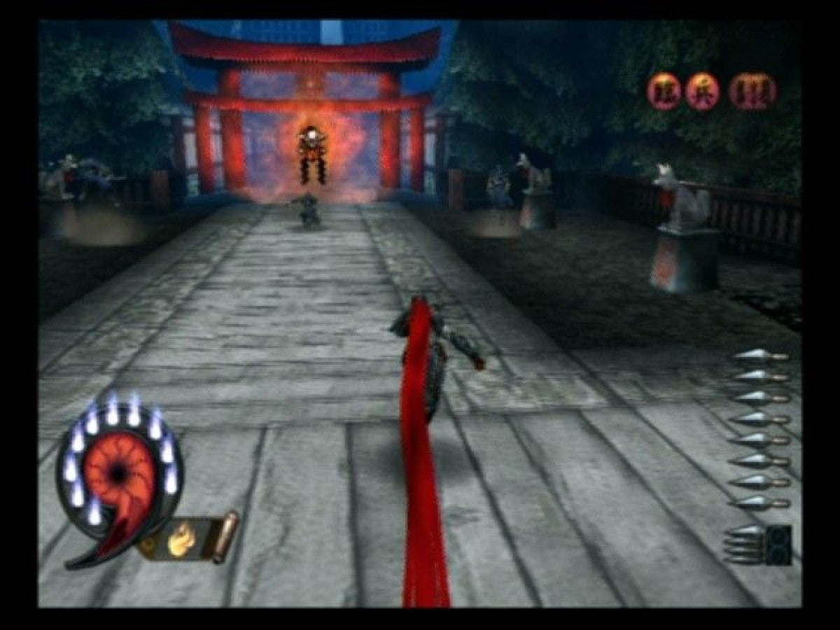 Shinobi – PlayStation 2 (PS2) video game gameplay, action-adventure ninja game.